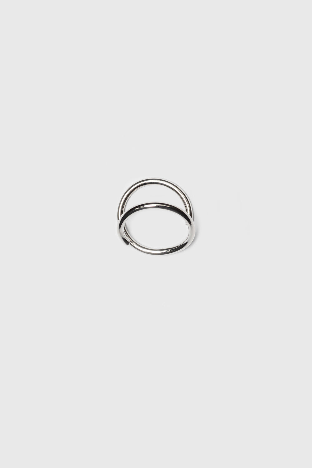 Open spiral ring. Silver jewelry handmade in Berlin.